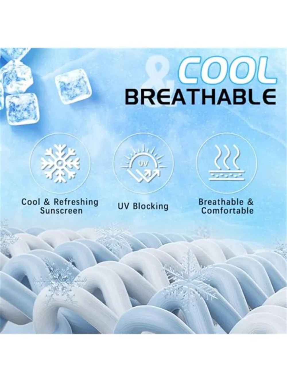 Men's Cooling Breathable Balaclava Face Mask Sun UV Protection Hood Shiesty Mask